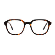 Tortoise bold geometric prescription eyeglass frames by The Optical. Co