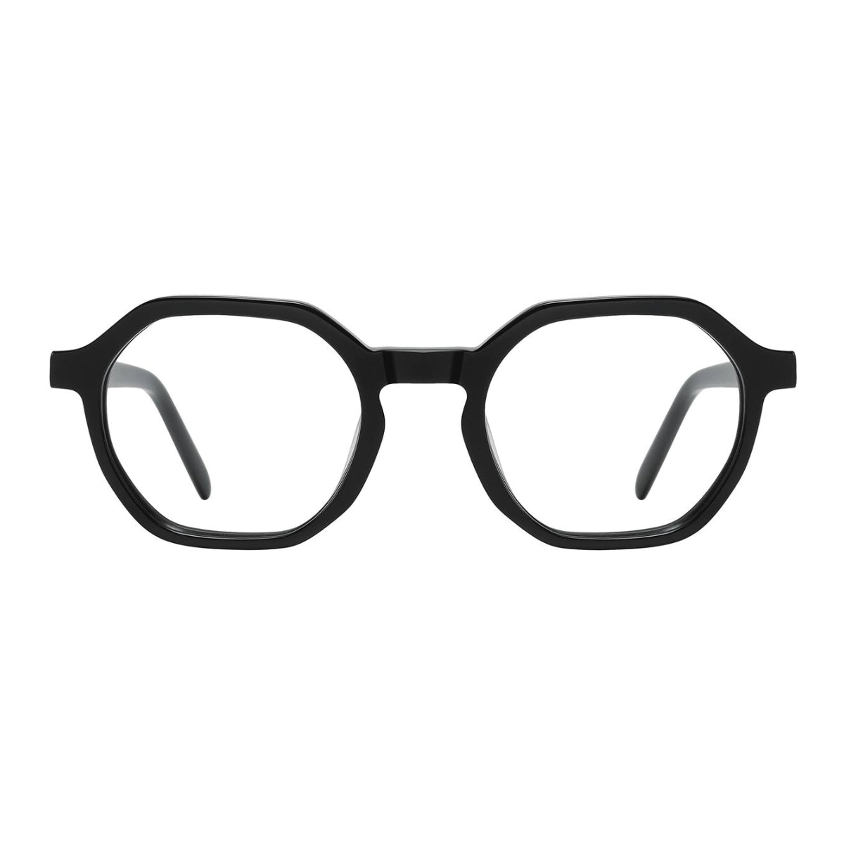 Black round, geometric unique eyeglasses from The Optical. Co