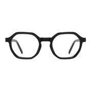 Black round, geometric unique eyeglasses from The Optical. Co