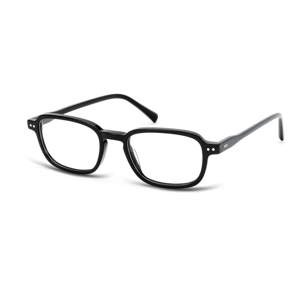 Black rectangular oval trend forward eyeglasses by The Optical. Co