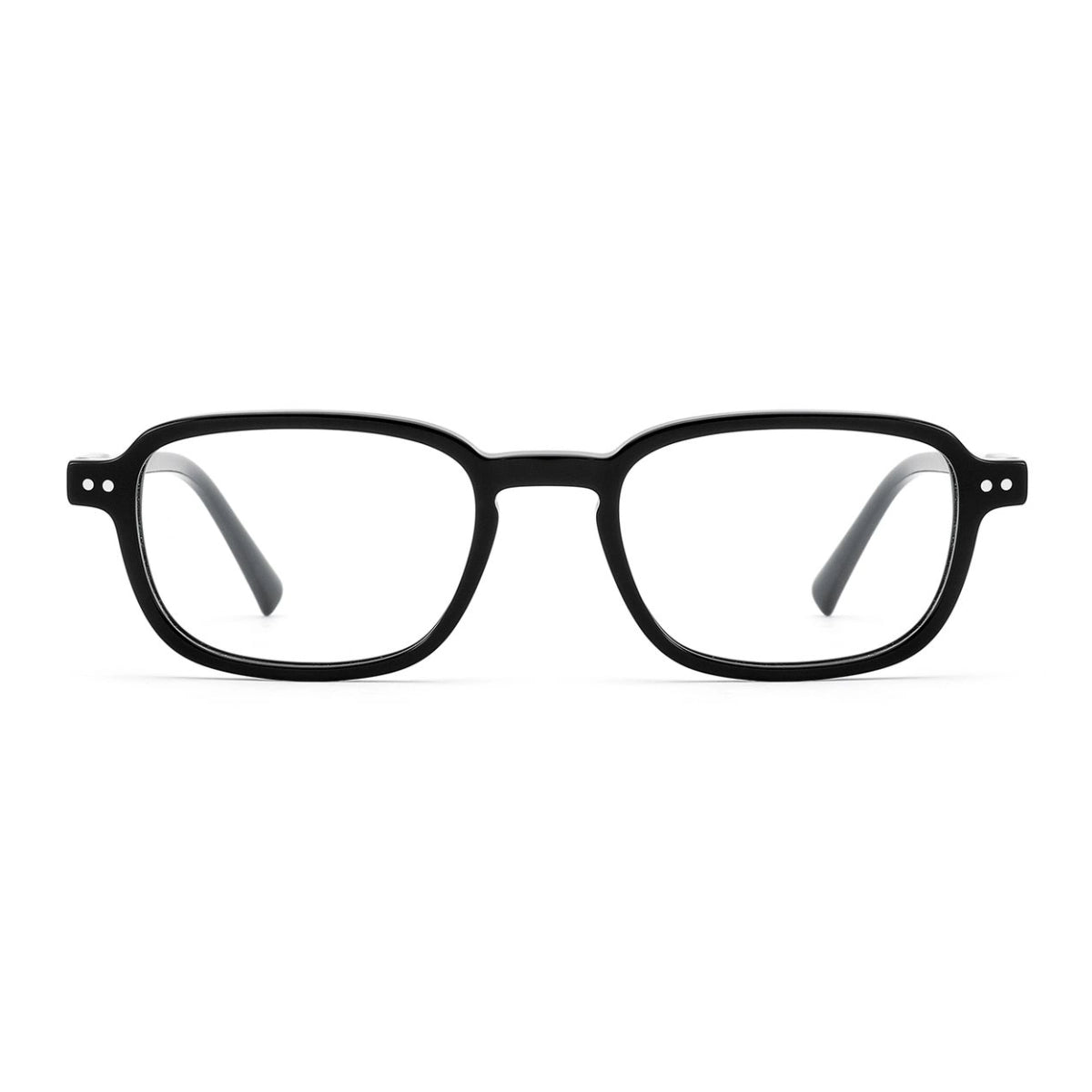 Black rectangular oval trend forward eyeglasses by The Optical. Co