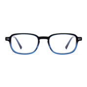 Black blue rectangular oval trend forward eyeglasses by The Optical. Co