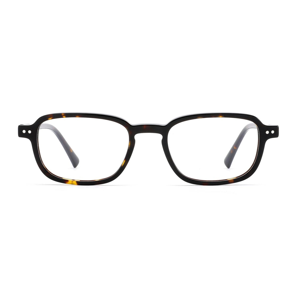 Tortoise rectangular oval trend forward eyeglasses by The Optical. Co