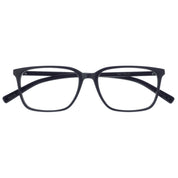 Black plastic rectangular luxury eyeglass frames under $200