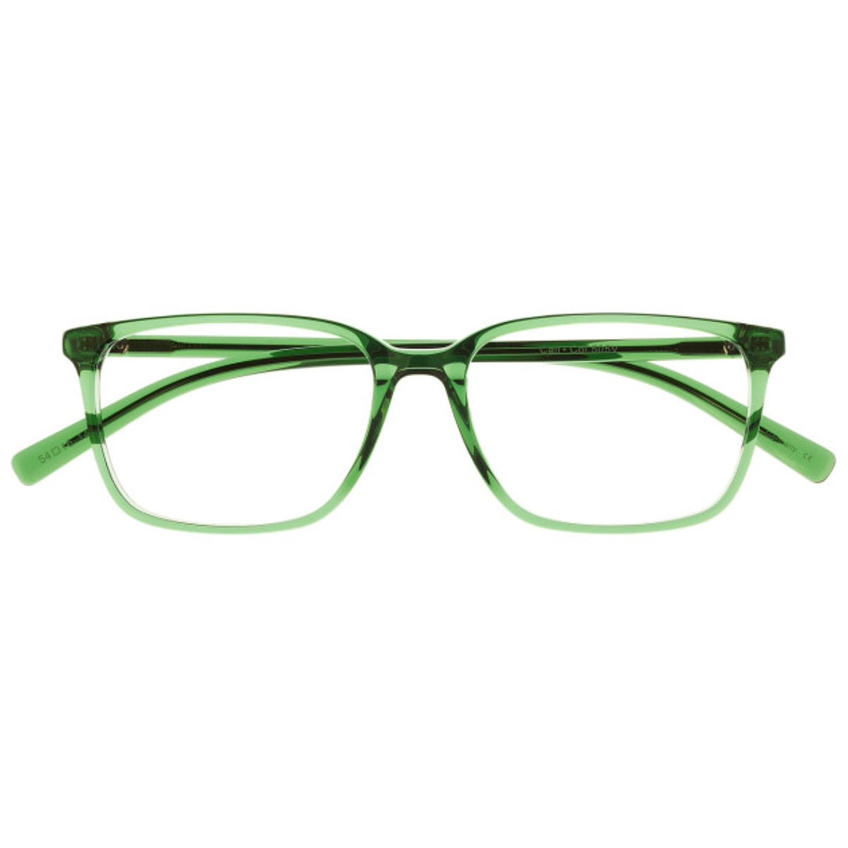 Green plastic rectangular luxury eyeglass frames under $200