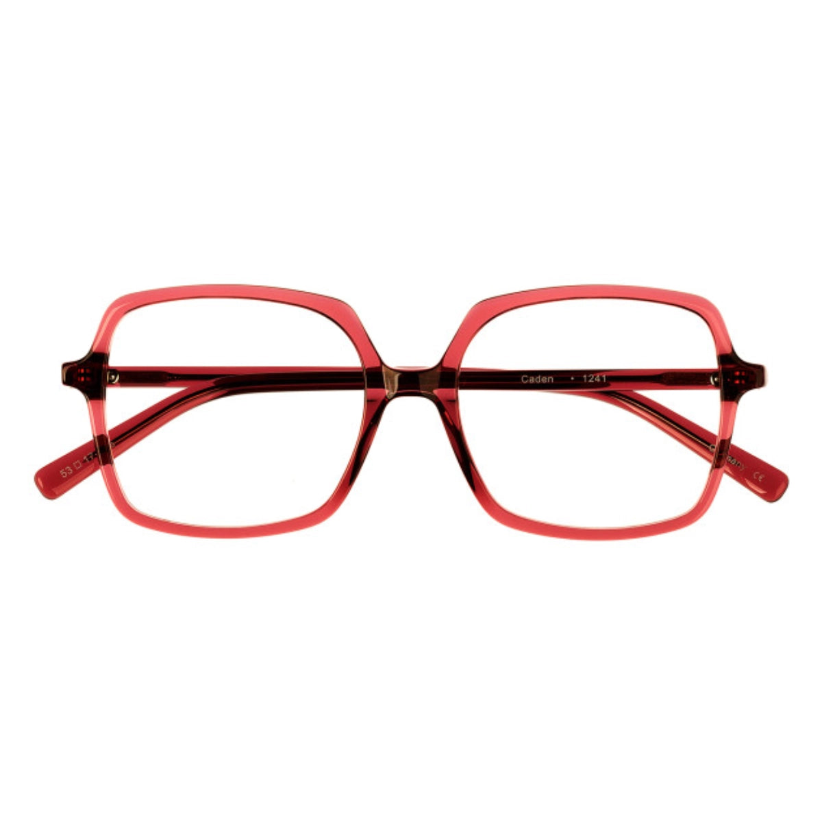 Burgundy square handmade eyeglass frames under $200