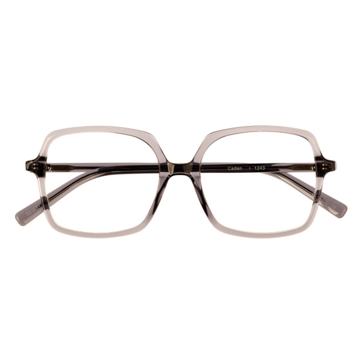 Grey crystal square handmade eyeglass frames under $200