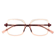 Pink crystal square handmade eyeglass frames under $200