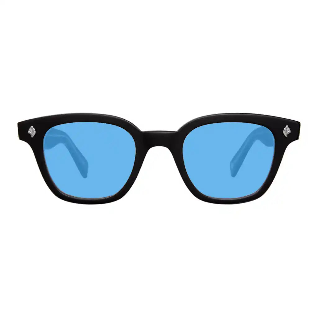 Dark blue custom tinted premium prescription eyeglass and sunglass lenses online
