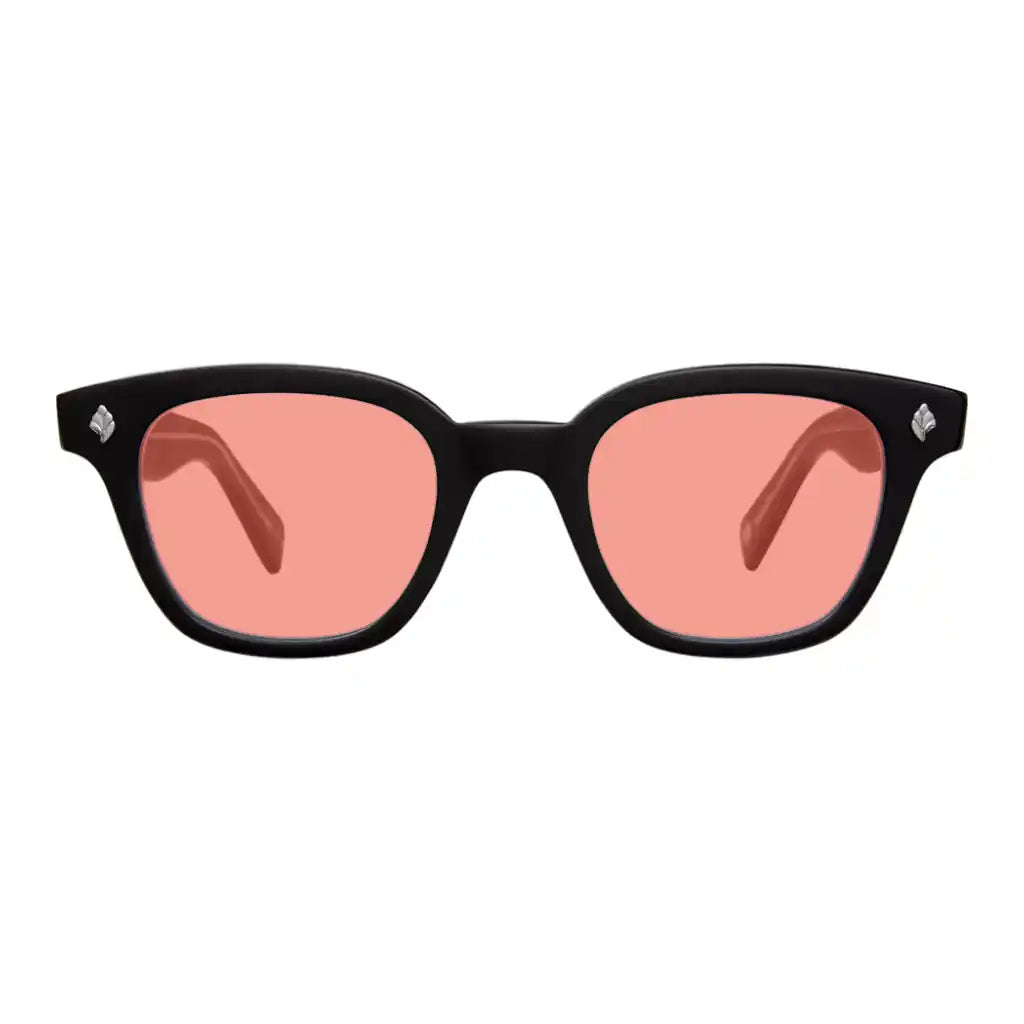 Red custom tinted premium prescription eyeglass and sunglass lenses online